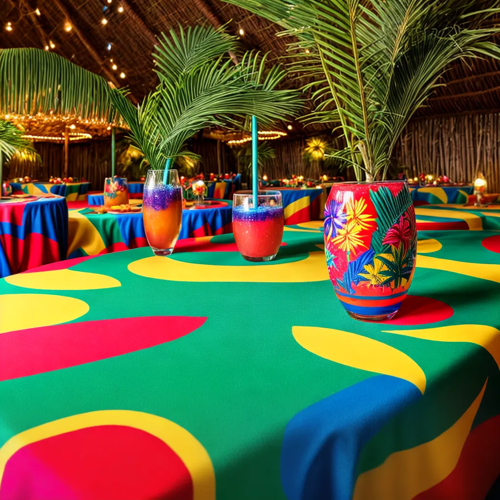 espaco evento tropical decoracao animada