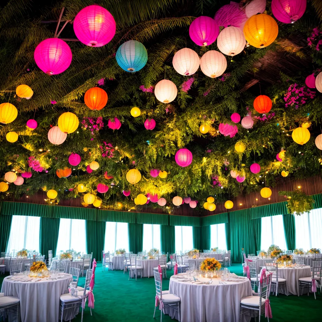 espaco evento tropical decoracao flores