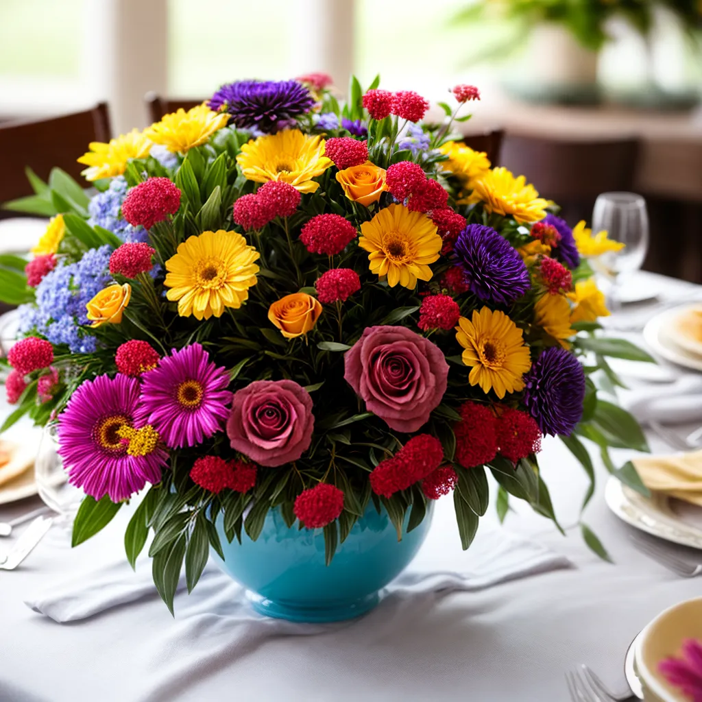flores vibrantes mesa casamento