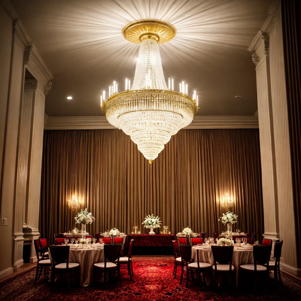 Decoração de espaços de eventos com um toque de luxo