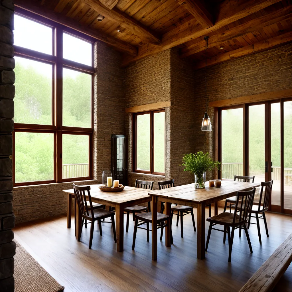 mesa rustica fazenda cadeiras palha bambu