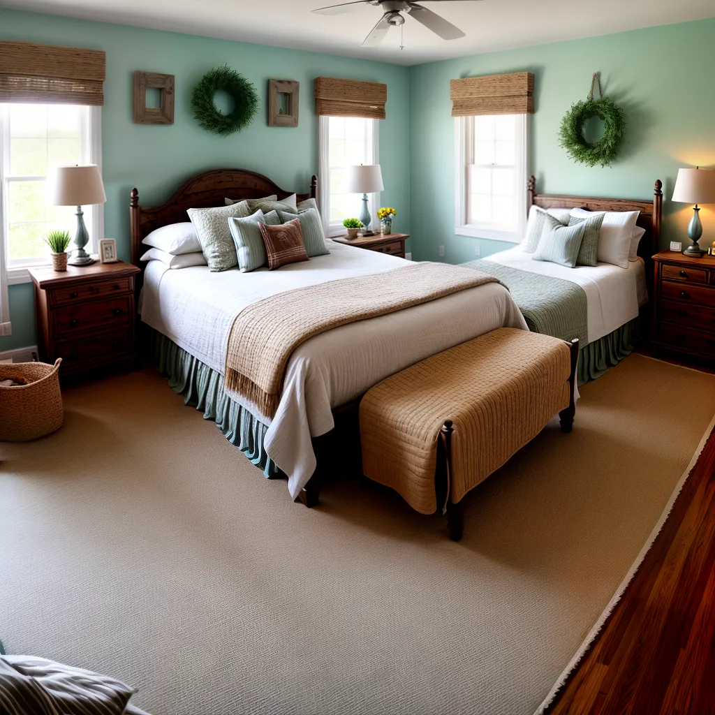 quarto fazenda rustico cama madeira