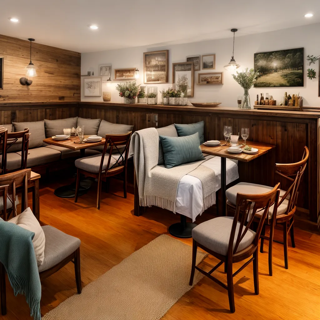 bistro acoalhado decoracao rustica