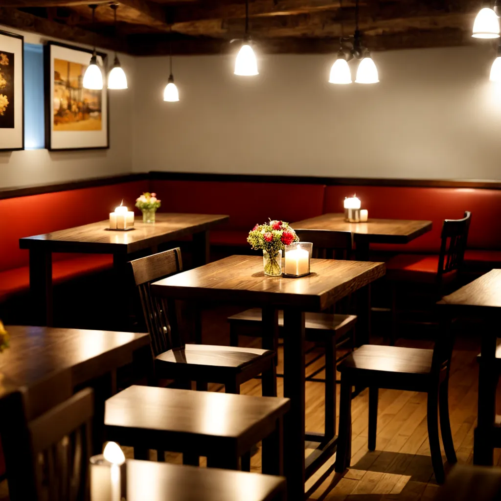 bistro acoalhado luzes rustico
