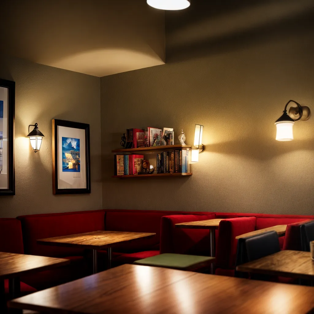 bistro aconchegante luzes jazz