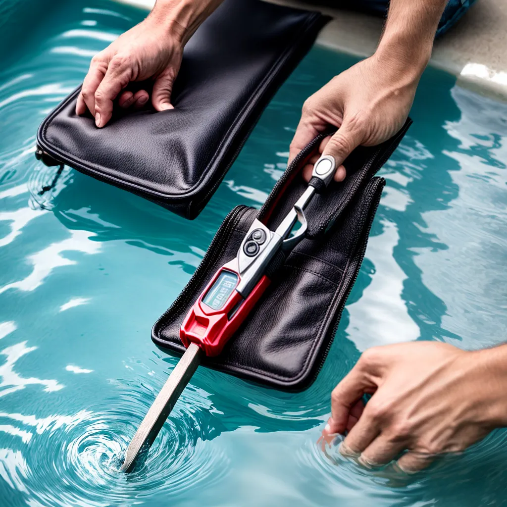 conserto vazamento piscina ferramentas