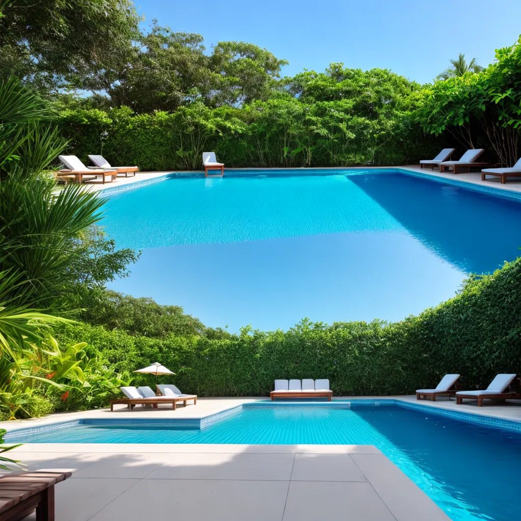 piscina brilhante natureza sol