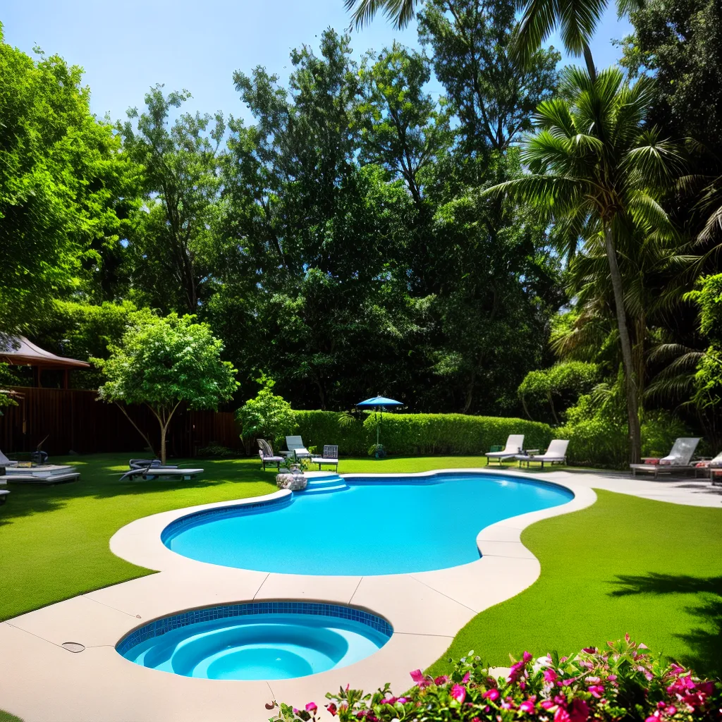piscina azul jardim sol lazer