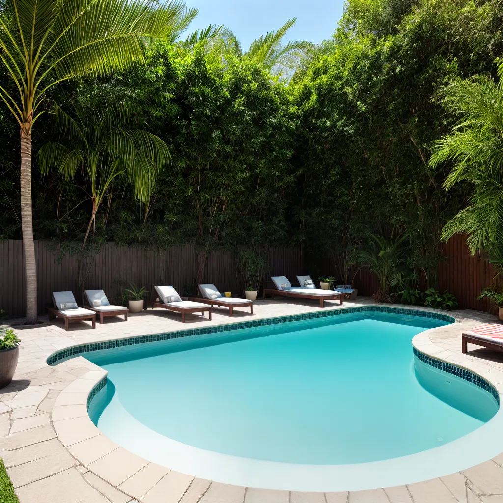 piscina jardim familia diversao