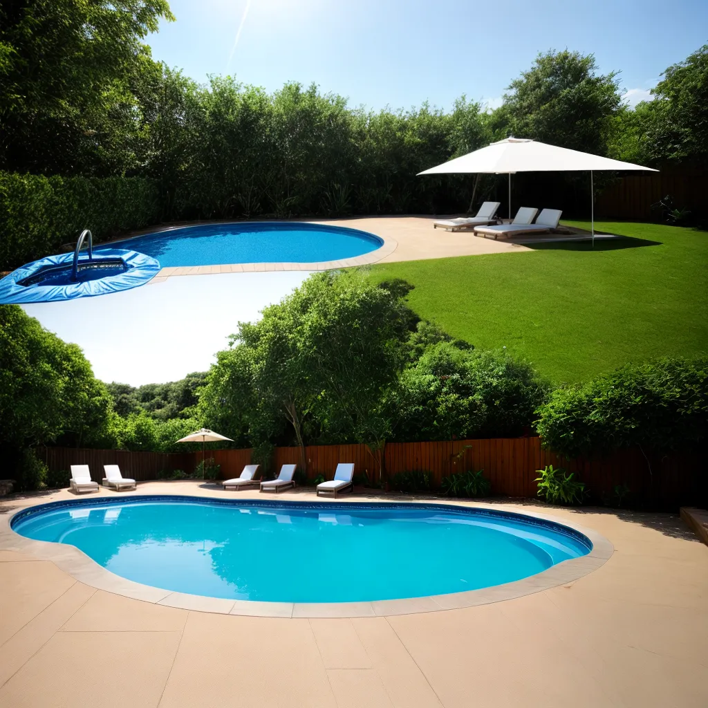 cobertura piscina azul protecao