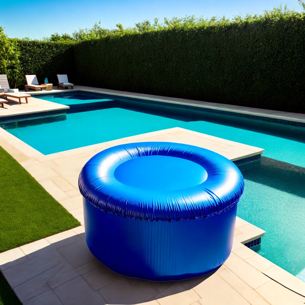 capa piscina azul protecao