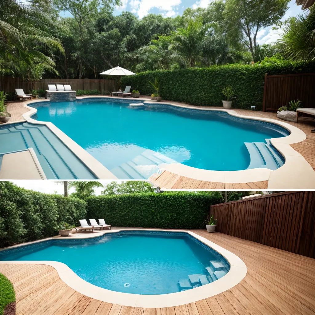 piscina natural limpa jardim