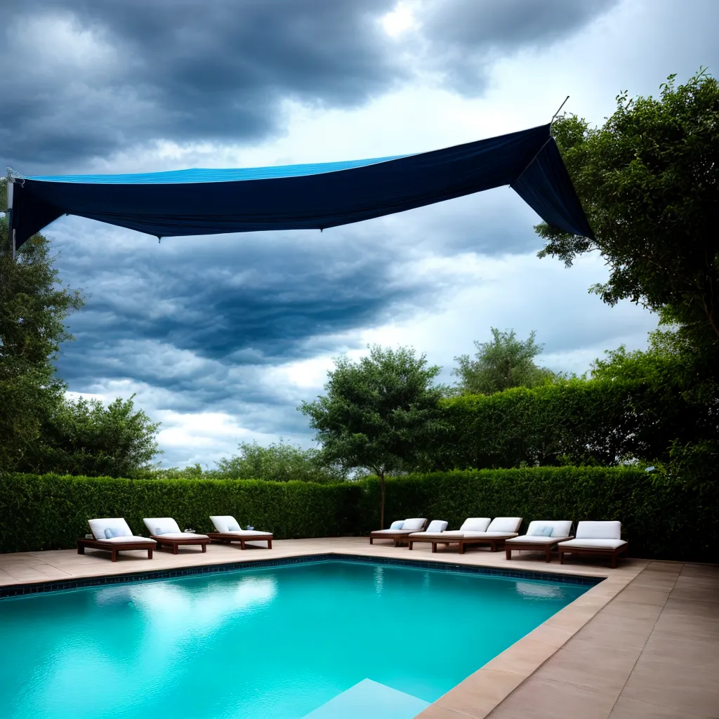 piscina cobertura protecao temporal
