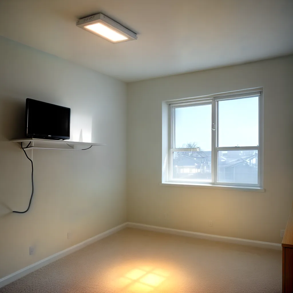 sala iluminada led eficiente