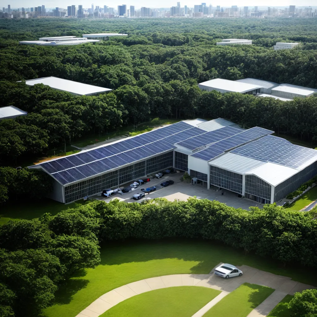 predio escritorio solar arvores energia
