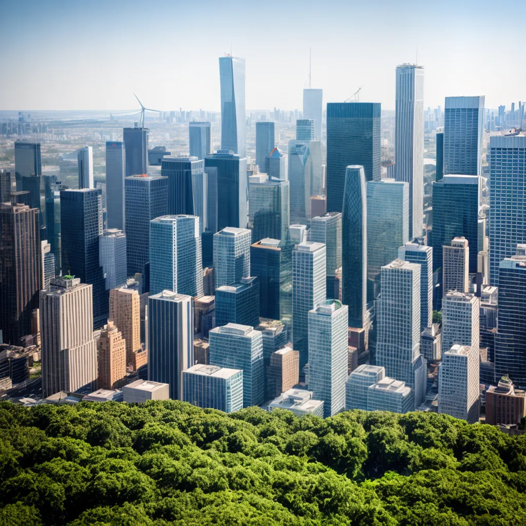 cidade verde energia limpa sustentabilidade