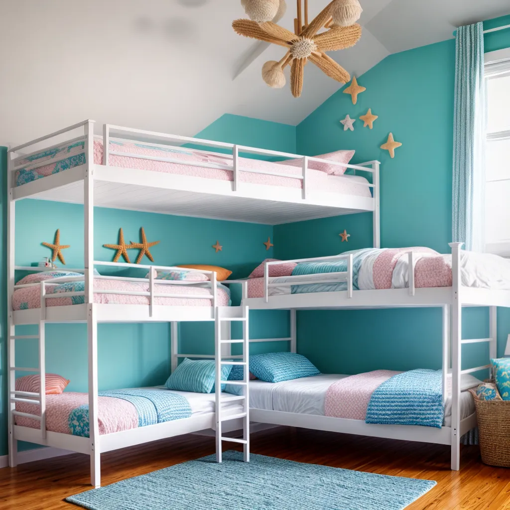 quarto infantil praia beliche decoracao