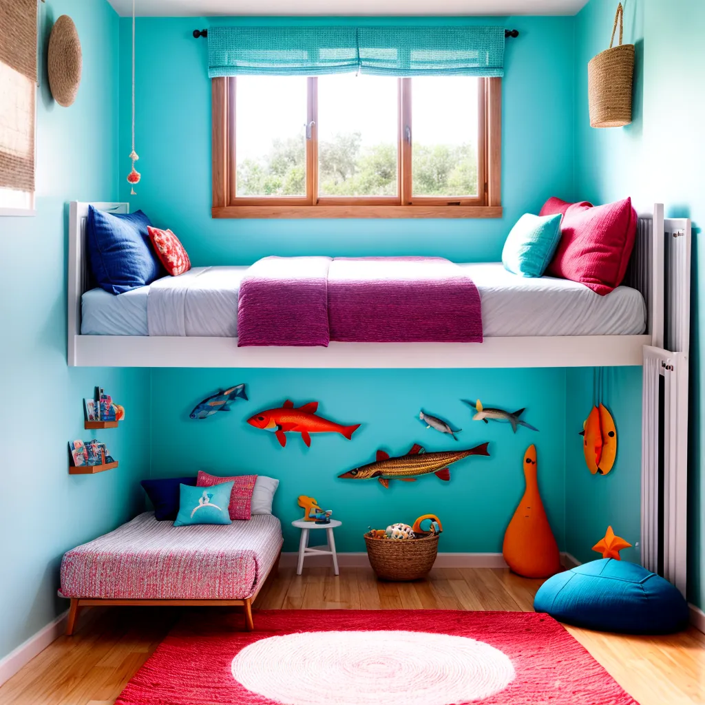 quarto infantil praia colorido