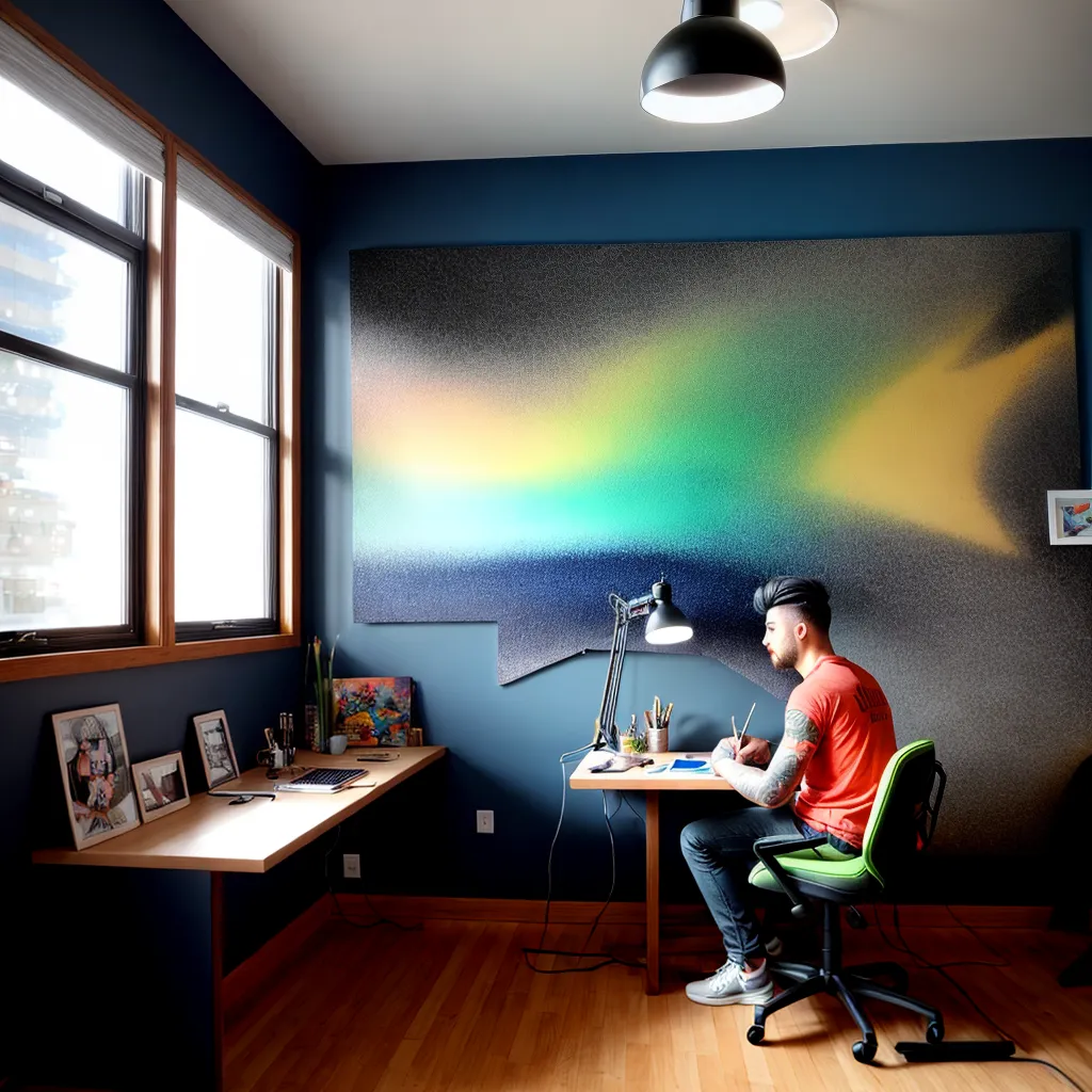 estudio tatuagem iluminado arte colorida