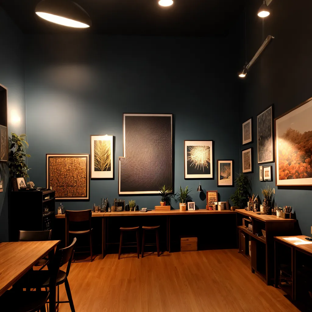 estudio tatuagem iluminado arte ambiente