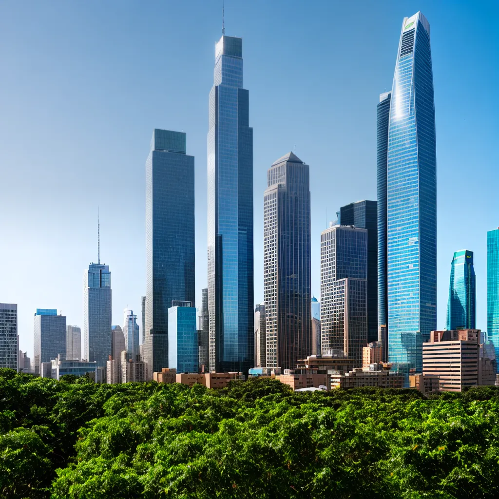 cidade moderna arranha ceu residencial seguro