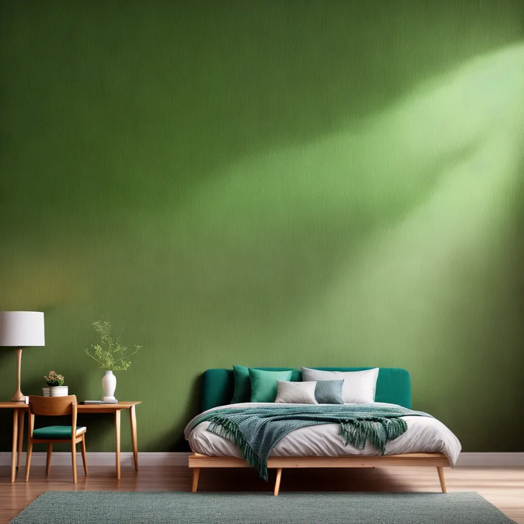 papel de parede botanico verde
