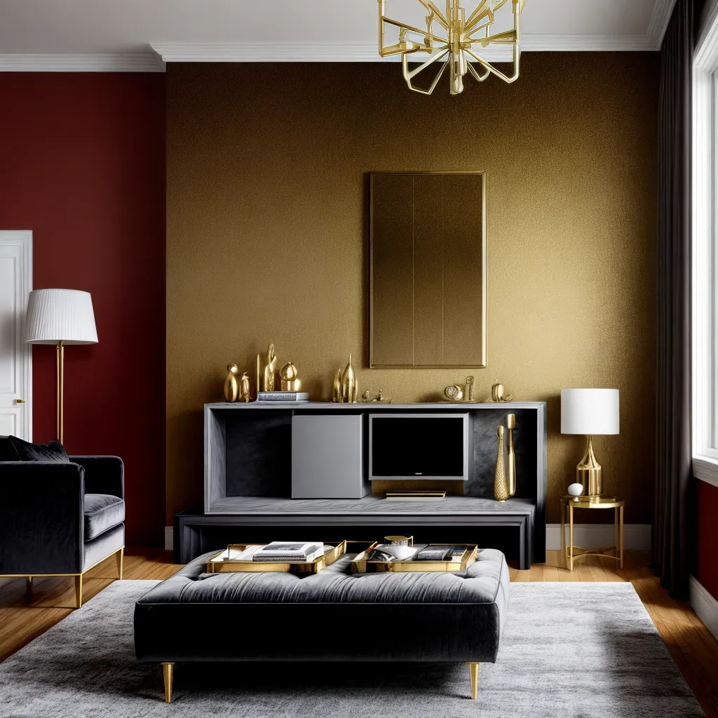 casa luxuosa papel de parede veludo