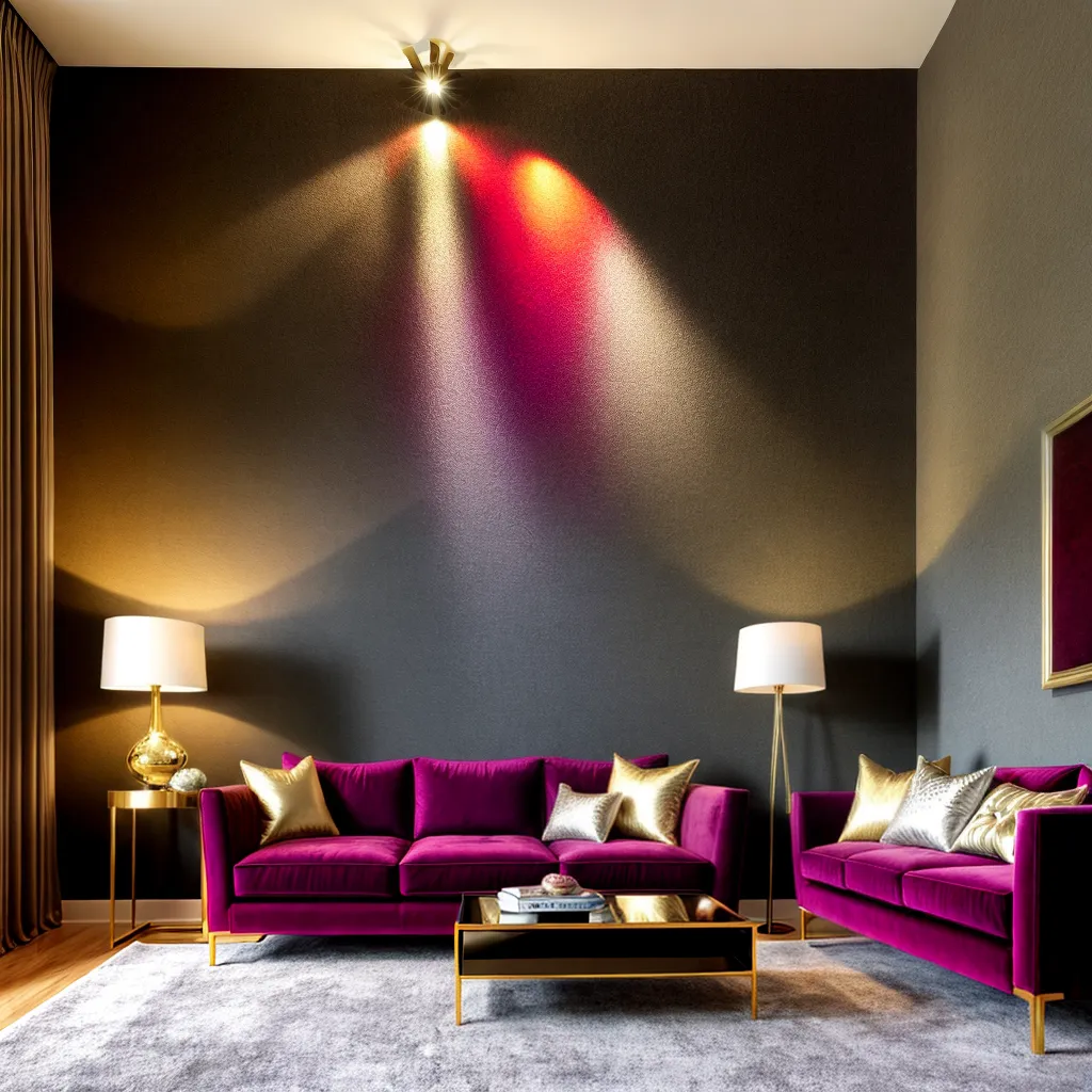 sala veludo luxo sofisticacao