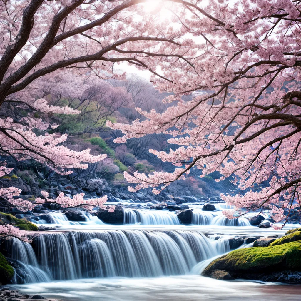 papel de parede sakura tranquilidade 1