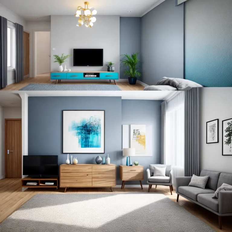 Como combinar papel de parede e pintura em uma mesma sala