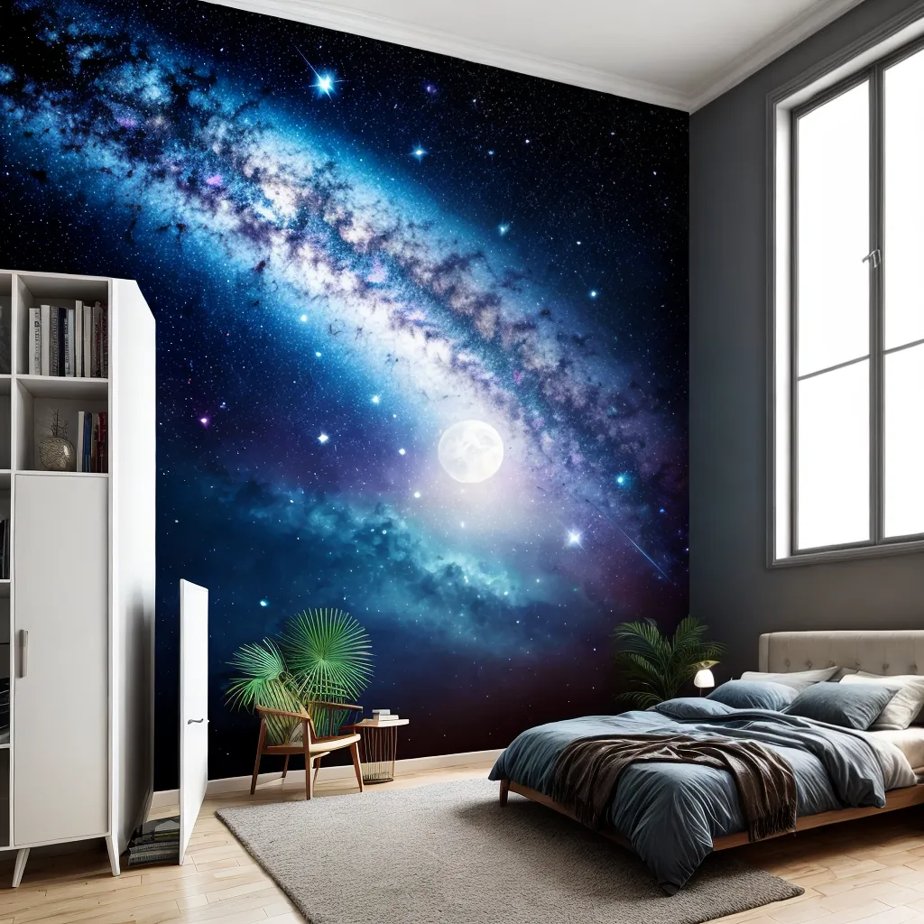 quarto celestial papel de parede 2 quarto celestial papel de parede 2