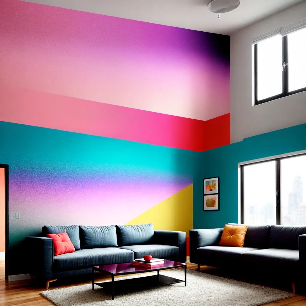 papel de parede colorido sala adesivo