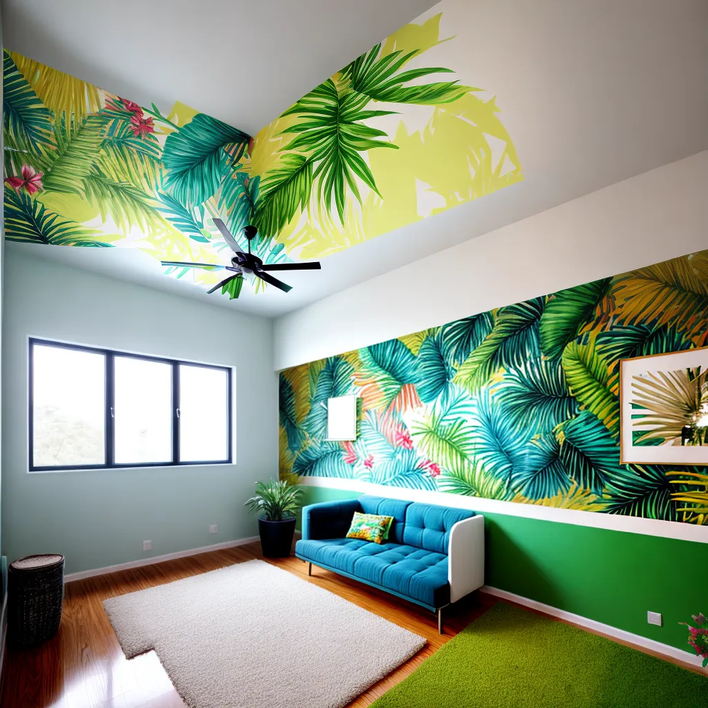 quarto transformado papel de parede tropical quarto transformado papel de parede tropical