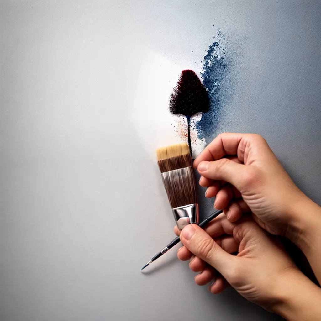 mao artista pincel inspiracao obra