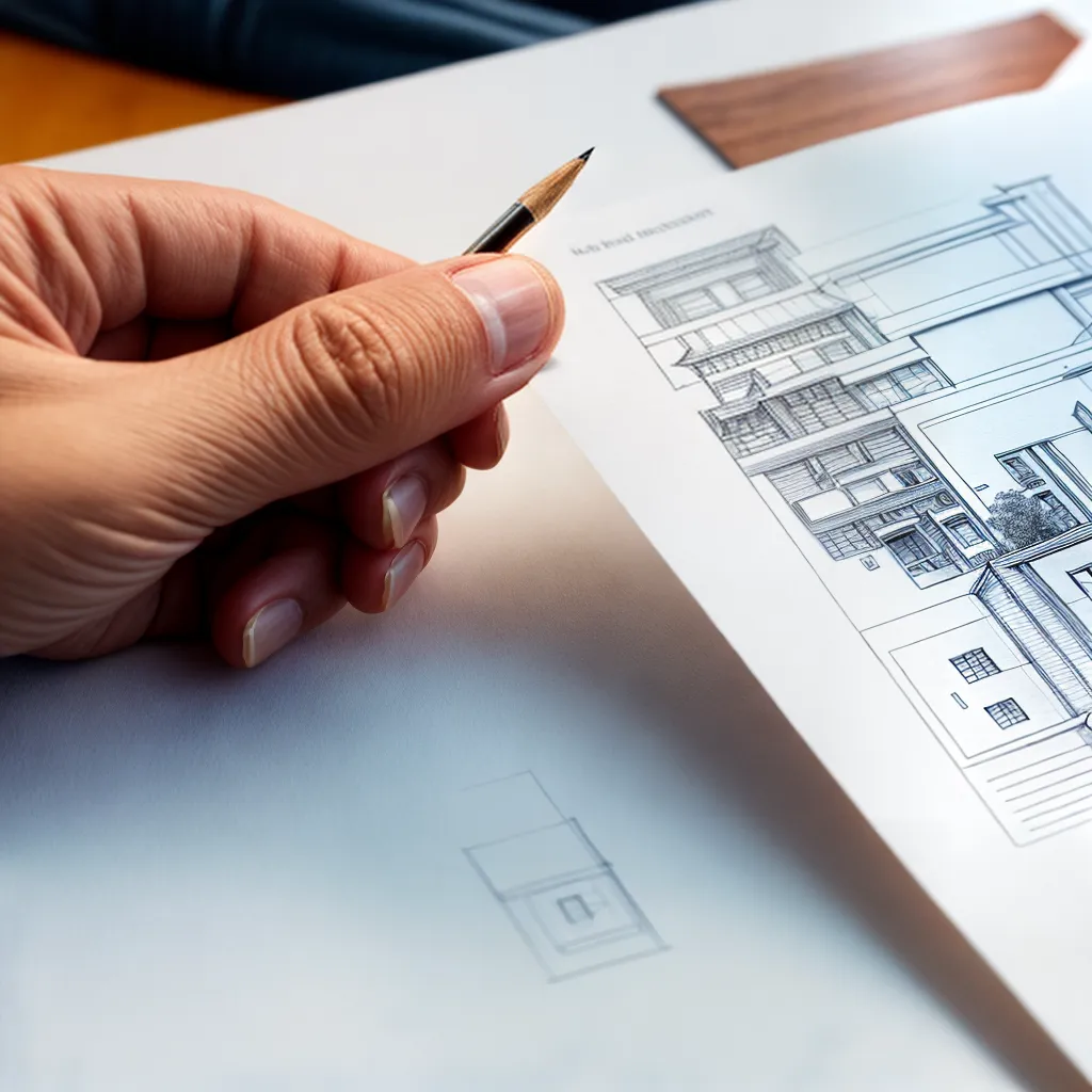 mao lapis sketchbook arquitetura projeto