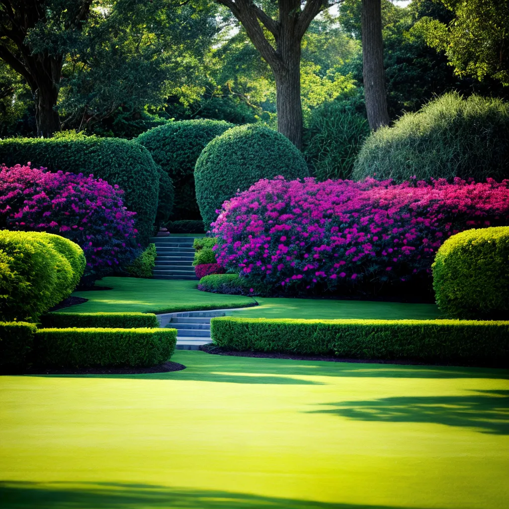 jardim flores verde arvores paisagismo