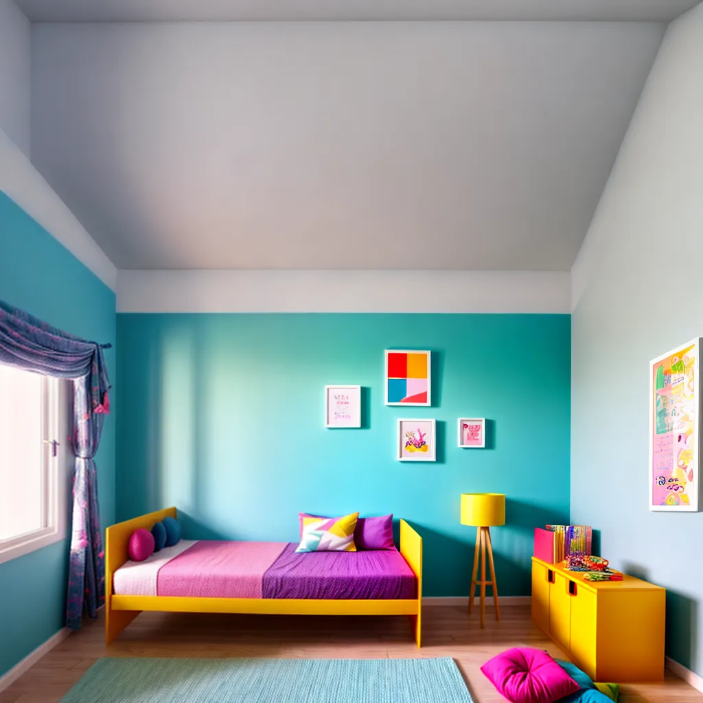 quarto gemeos camas coloridas brinquedos
