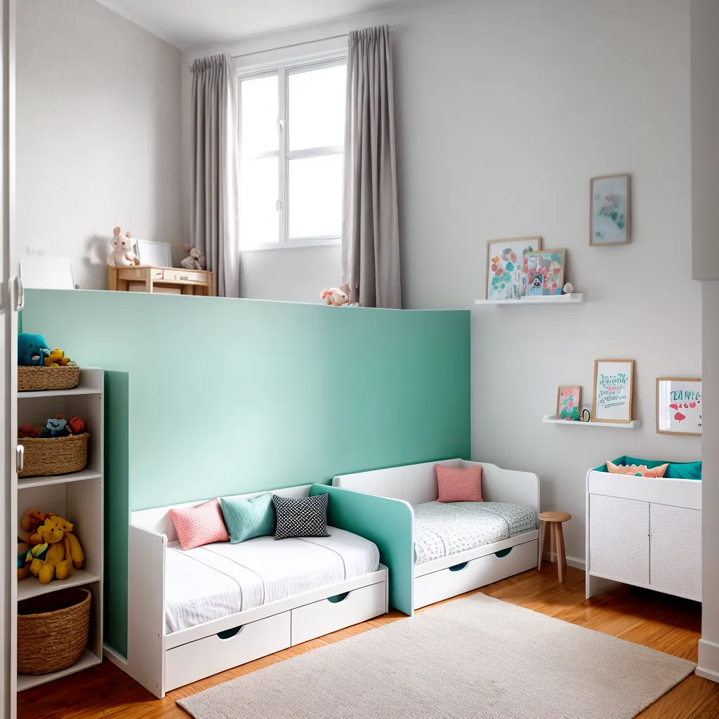 quarto gemeos organizado neutro