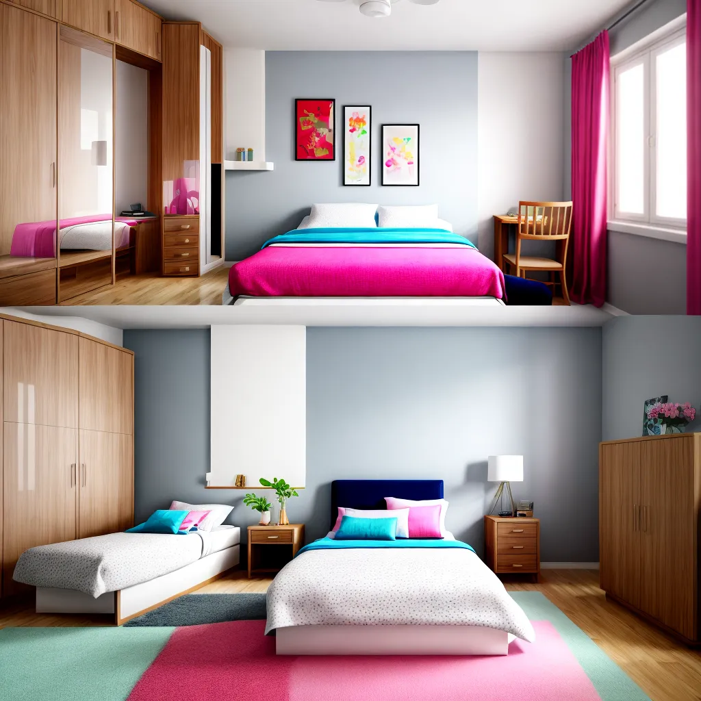 quarto decorado camas separadas irmaos