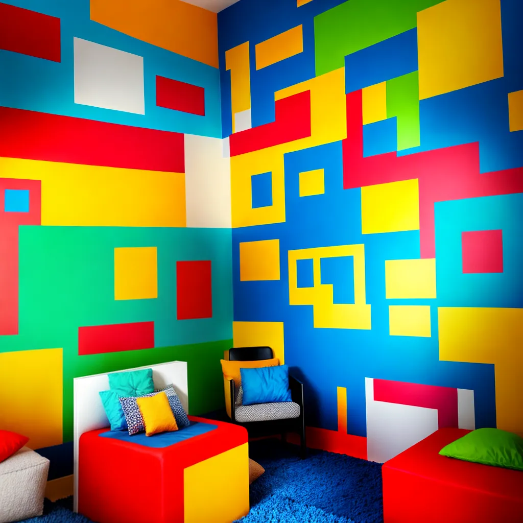 quarto gemeos quadros coloridos