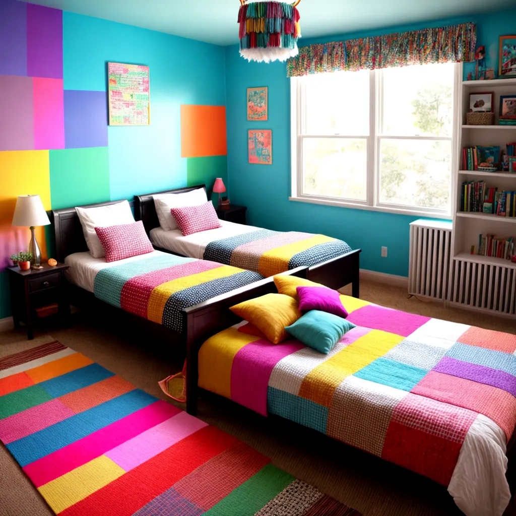 quarto gemeos colorido diy 1