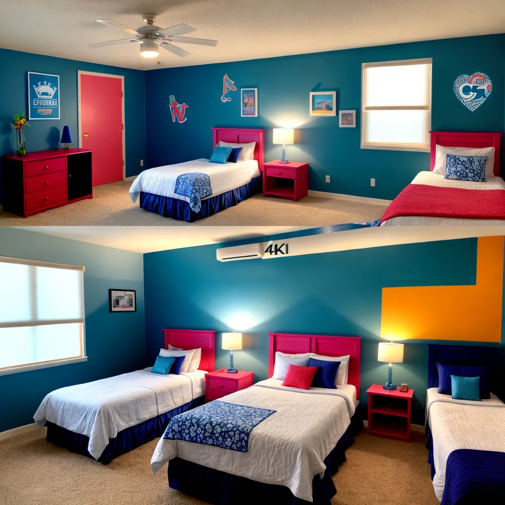 quarto gemeos esportes princesas