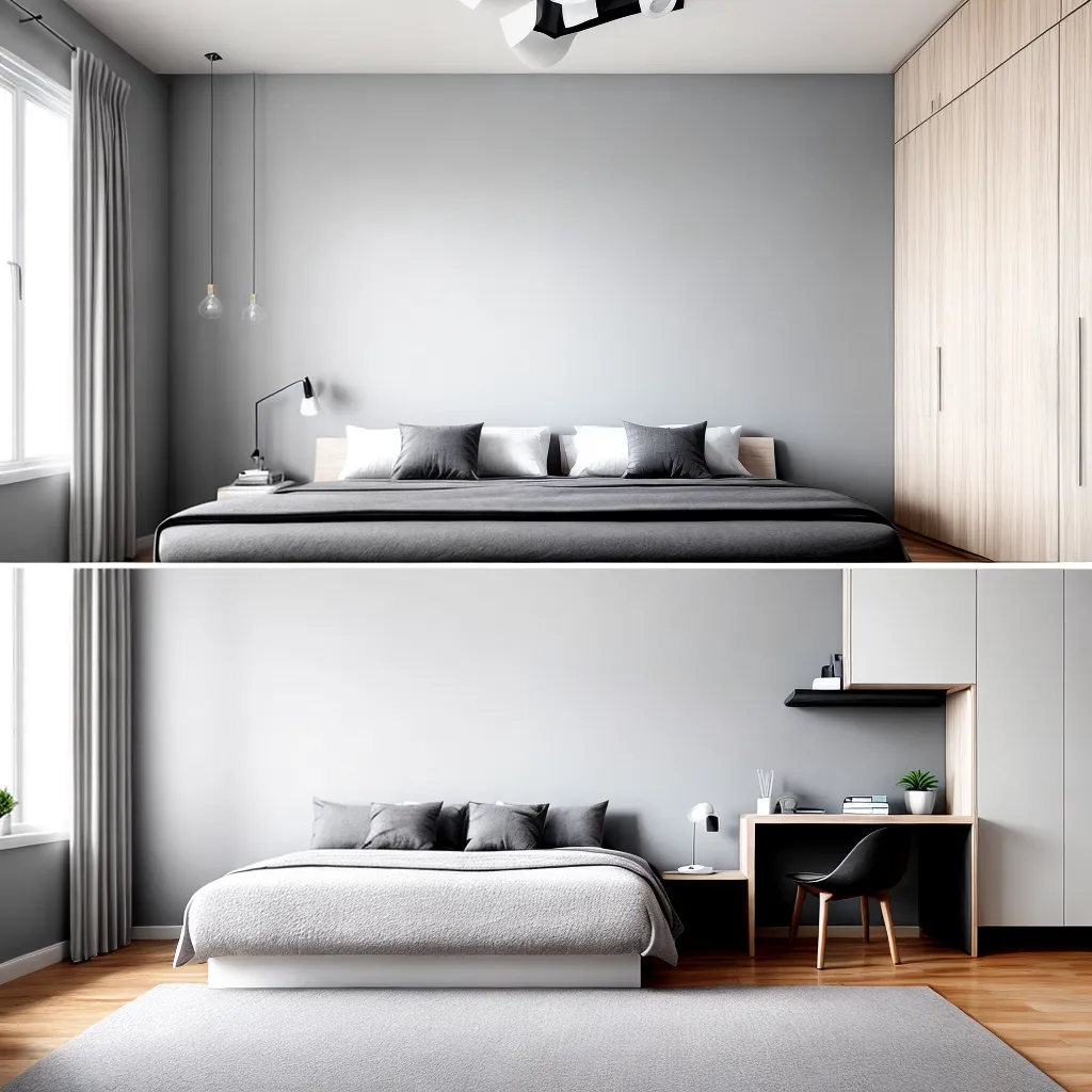 quarto gemeos minimalista branco