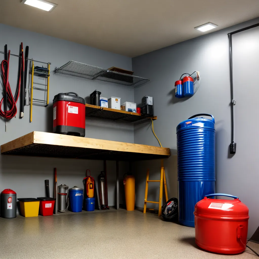 garagem seguranca incendio organizada