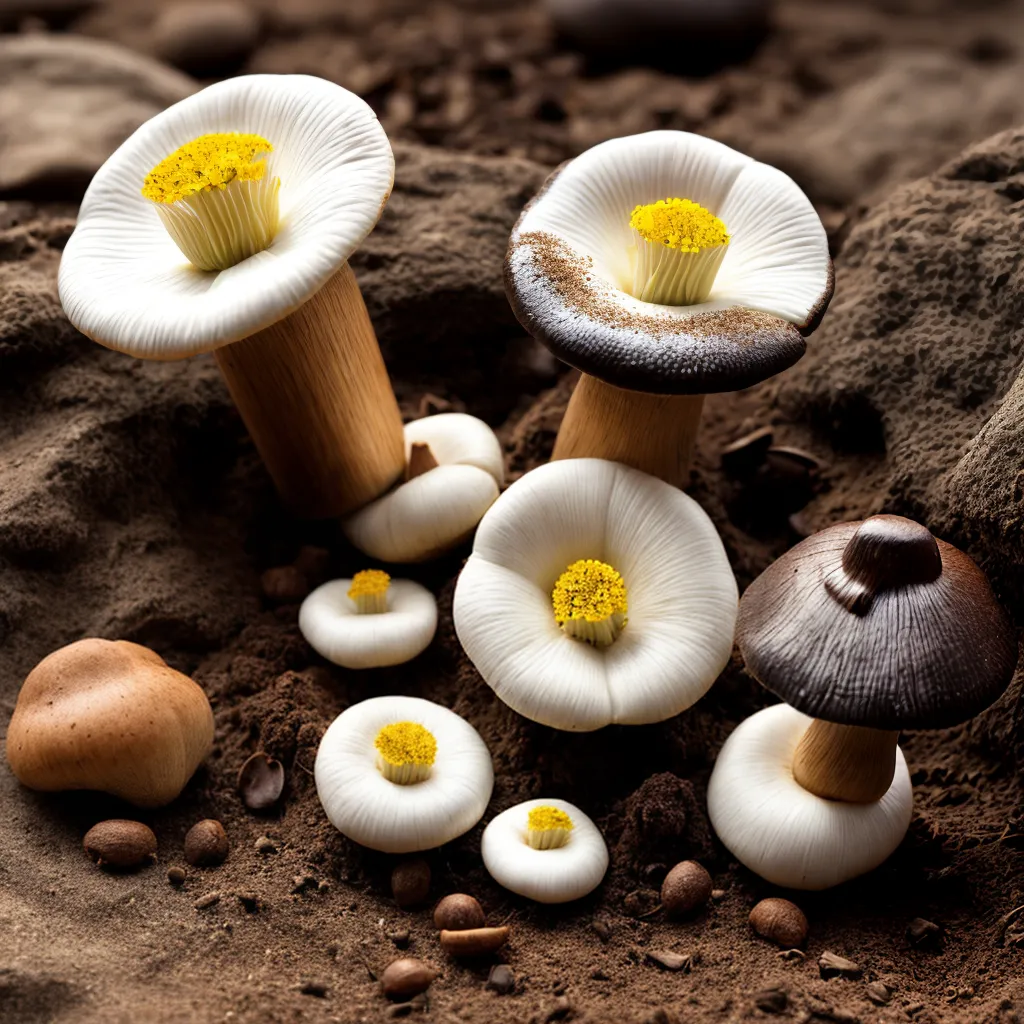 cogumelos brancos caixa madeira 1