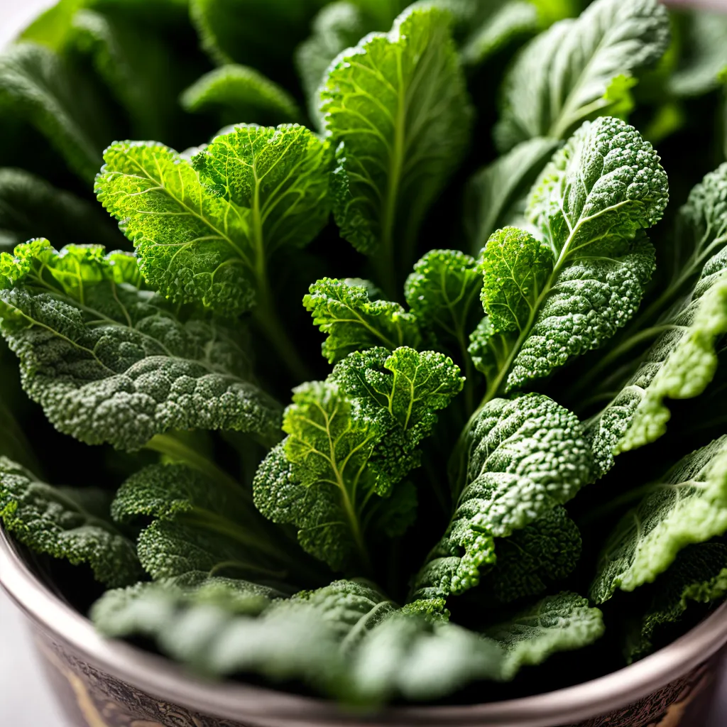kale verde texturizado folha potinho
