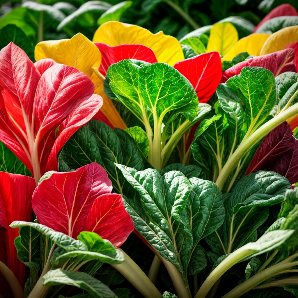 canteiro horta acelga colorida saudavel