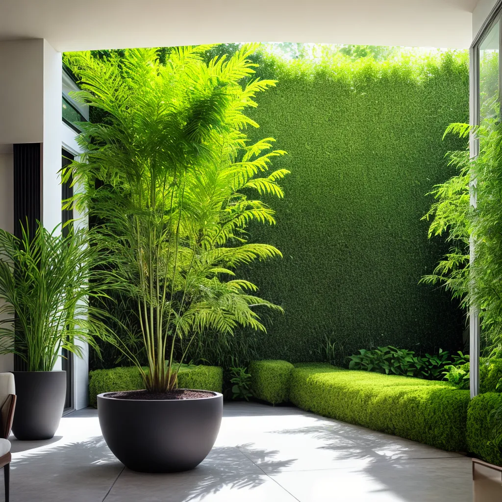jardim interno aspargos