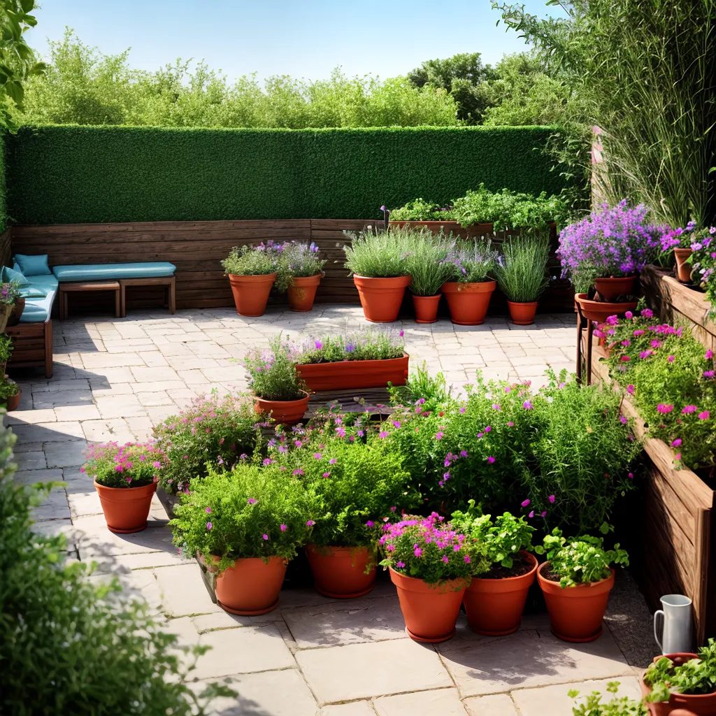 jardim ervas varanda sol oregano