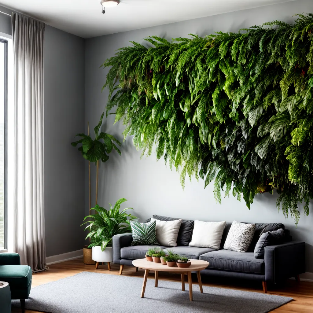sala plantas ambiente acolhedor
